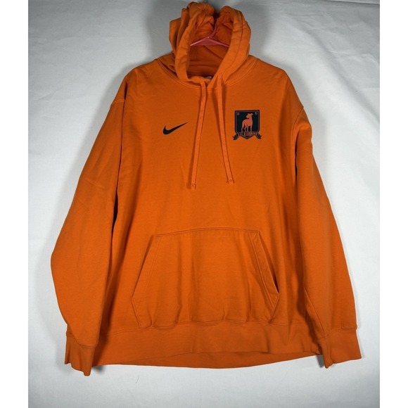 Nike Hoodie Mens XXL Orange Ted Lasso AFC Richmond Fleece Pullover Sweatshirt - Picture 1 of 6